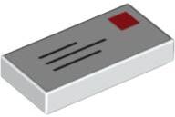 LEGO® Placă netedă 2 X 1 decorată - scrisoare (4521848)