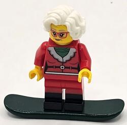 LEGO® Minifigurină Doamna Crăciuniţă pe snowboard (60381-22)