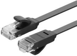 UGREEN Cablu de retea plat UGREEN Ethernet RJ45, Cat. 6, UTP, 1 m (negru)