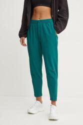 Reebok pantaloni femei, culoarea verde, mulata, medium waist, 100205551 9BYH-SPD11E_79X (100205551)