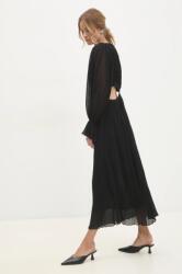 ANSWEAR rochie culoarea negru, maxi, evazată BMYH-SSD09A_99X (T00014.HLK)