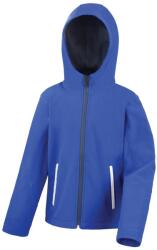 Result Core Kids Unisex Junior Junior kapucnis softshell kabát 11/12 EVES kék