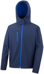 RESULT Core Mens Lite kapucnis Softshell kabát L kék