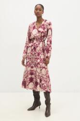 ANSWEAR rochie culoarea roz, maxi, evazată BMYH-SSD08O_30X (57930.tos)