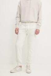 Calvin Klein Jeans pantaloni de trening culoarea bej, cu imprimeu, J30J325658 9BYH-SPM00C_01X (J30J325658)