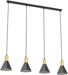 Emibig Rosa függőlámpa 4x10 W fekete-arany 1388/4