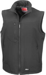RESULT Férfi Softshell Bodywarmer Lélegző időjárásálló kabát L barna|fekete|zöld