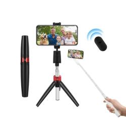 Y9_Bluetooth_Selfie Y9 Bluetooth Szelfibot és Tripod állvány, távirányítóval (Selfie stick), fekete (Y9_Bluetooth_Selfie)