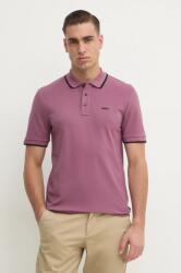 BOSS polo de bumbac culoarea roz, neted, 50494697 9BYX-POM00W_34X (50494697)