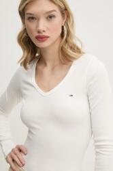 Tommy Jeans longsleeve pentru femei cu bumbac PPYH-BUD08G_01C (DW0DW17990)