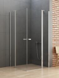 NEW TRENDY New Soleo zuhanykabin 120x110 cm négyszögletes króm fényes/átlátszó üveg K-0752 (K0752)