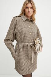 Patou rochie din lana culoarea bej, mini, evazată, DR1530195 9BYH-SUD1L4_80X (DR1530195)