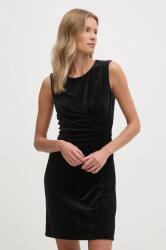 DKNY rochie de catifea culoarea negru, mini, evazați, DD4IFB51 9BYH-SUD0KG_99X (DD4IFB51)