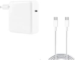 Utángyártott PD-96W + 2M cable 96W PD USB Type-C Macbook laptop töltő (adapter) utángyártott tápegység + 2m 5A Type-C kábel, fehér (PD-96W + 2M cable)