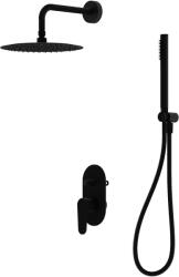 Lavita Cetus zuhany készlet beépített trópusi zuhany opcióval fekete 5900378341918 (5900378341918)