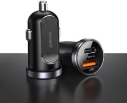 JOYROOM JOYROOM_C-A08 Joyroom mini 30W dual Quick Charge QC3.0 2 USB port, USB Type-C + USB-A autós szivargyújtó töltő adapter (4.5V-20V) Gyorstöltő (JOYROOM_C-A08)