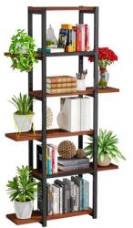 TEMPO KONDELA Raft, negru/lemn rustic, LEMY Raft