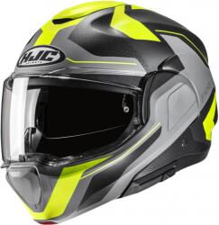 HJC F100 Bios MC3HSF zárt motoros bukósisak fluo sárga-szürke