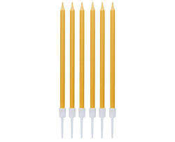 Godan Arany Metallic Gold tortagyertya, gyertya szett 6 db-os MLG176230 (MLG176230)