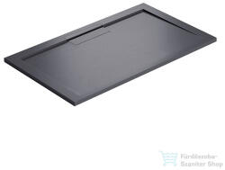 becrisa VALENTIA 80x120 cm-es (A oldal x B oldal, lásd műszaki rajz) zuhanytálca sima felülettel, antracita VAL03L80X120 (VAL03L80X120)