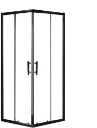 Viva Aqua Max Zuhanykabin SZÖGLETES FEKETE Profil - 6 mm víztiszta üveg - 90 x 90 x 190 cm (6FZKSZ_90)