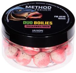 JAXON duo-boilies method feeder strawberry/cream 16mm (FM-KG10) - epeca