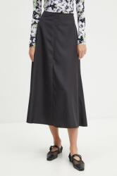 Moschino Jeans szoknya fekete, midi, harang alakú, J0107 8729 - fekete 38
