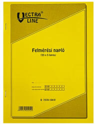 VECTRALINE Nyomtatvány felmérési napló VECTRALINE A/4 álló 25x5 lapos (D7570-104/V) - papir-bolt