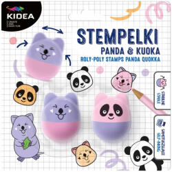 DERFORM Nyomda szett, 2 db-os, állatos (panda és quokka), lila-rózsaszín, Kidea (DFM-SWWPKKA)