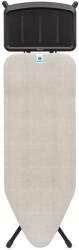 Brabantia Solid Steam Unit Holder vasalódeszka 1240x450mm - C méret, fix vasalótálca gőzállomásokhoz, D=22mm fekete váz, farmer szürke huzat - 236143 (236143)