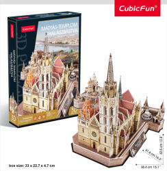 3D puzzle: Mátyás templom / Halászbástya Cubicfun 3D híres magyar épület makettek