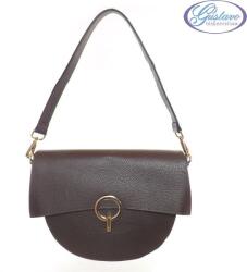  Női bőr táska - sötétbarna