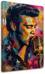  Kép ELVIS PRESLEY - A rock'n'roll arany hangja | 100% eredeti akril festett kép