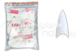 MoonbasaNails Műköröm Nail tip csomag 500db #002-W Stiletto - fehér