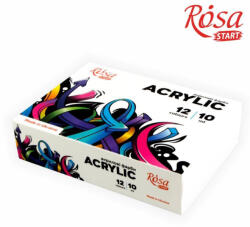 Rósa Akrilfesték készlet iskolásoknak, 12 x 10 ml - Rósa Start Graffiti