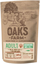 Oak 'S FARM OAK'S FARM, Hering, hrană uscată fără cereale pisici, 2kg