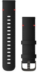 Garmin Curea Garmin Quick Release 22 mm, piele, neagră, cataramă neagră (Venu, Forerunner 255, Vivoactive 4, etc. )