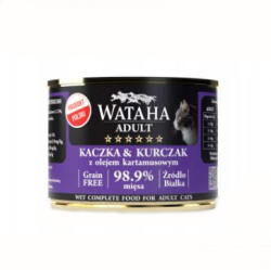 Wataha Conserva Wataha HUNT Pentru Pisica Adult, 98.9% Carne, Cu Rata Si Pui, 200g