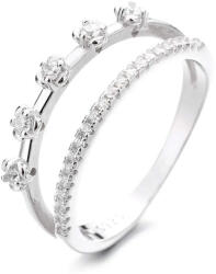 Silenti Jewelry Сребърен пръстен "Роза" - 6 - 52мм (16.6мм диам. )