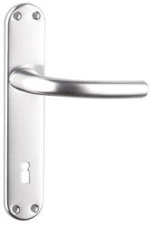  Savanna F1 (alumínium színű) egybecímkés alumínium kilincs, forgó gombbal , Jobbos , 90 , Kulcslyukas , F1 alumínium , Egybe cimkés