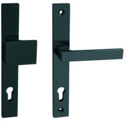  Salvo fekete egybecímkés fekete kilincs cilindervédővel , kilinccsel , Jobbos , 92 , Cilinderlyukas , Fekete , Egybe cimkés