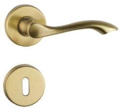  Madeira antikolt rozettás kilincs, kilinccsel , 92 , Kulcslyukas , Súrolt bronz , Rozettás