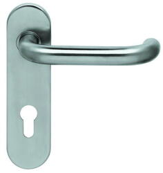  Rondo Objekt 3 rövid króm egybecímkés kilincs, kilinccsel , 72 , Cilinderlyukas , Inox , Egybe cimkés