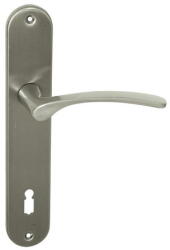  Marika matt króm egybecímkés kilincs, fix gombbal , Balos , 90 , Cilinderlyukas , Matt-króm , Egybe cimkés