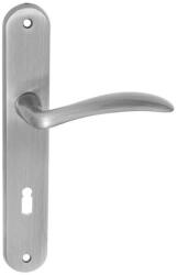  Raffaella matt króm egybecímkés kilincs, fix gombbal , Balos , 90 , Cilinderlyukas , Matt-króm , Egybe cimkés