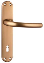  Savanna F4(aranybarna) egybecímkés alumínium kilincs, forgó gombbal , Jobbos , 72 , Fordítógombos , F4 barna , Egybe cimkés