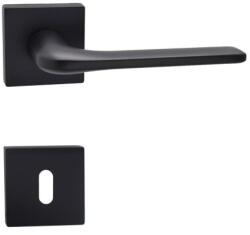  Oregon fekete VAGY króm négyzetrozettás belső kilincs , kilinccsel , Cilinderlyukas , Matt-króm , Rozettás