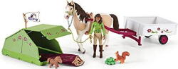 Schleich Horse Club Sarah's camping trip, toy figure (42533) - pcone Figurina