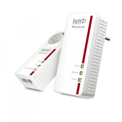 AVM FRITZ! Powerline Powerline 1260E WLAN Set 1200 Mbit/s Ethernet/LAN csatlakozás Wi-Fi Fehér 2 dB (20002819) (20002819)