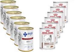 Royal Canin ROYAL CANIN Hepatic 6x420g+ENZO VET Hepatic pentru boli hepatice pentru câini 6x400g